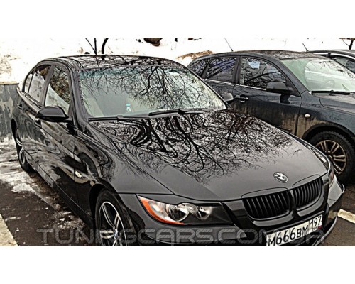 Накладки на фары (реснички) BMW Е90 (под покраску) - 4270-00
