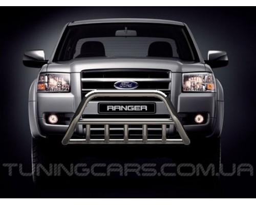Захист переднього бампера для Ford Ranger (2006-2012) FDRG.06.F1-02 d60мм x 1.6 - 1042-33