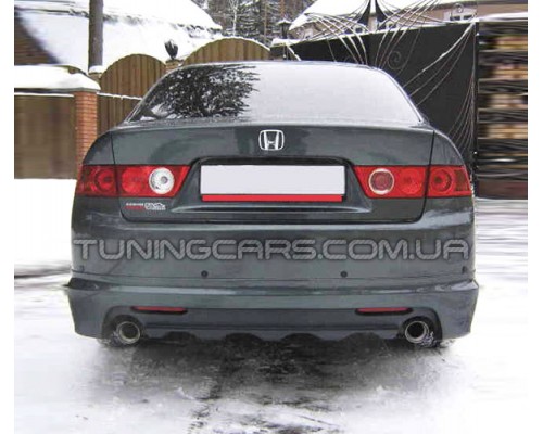 Накладка на задний бампер Honda Accord Sport (рестаил.) (под покраску) - 0610-00