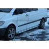 Пороги для Mercedes-Benz Vito (2004-2009) MBVT.04.S2-01L довга база d60мм x 1.6 - 5934-33