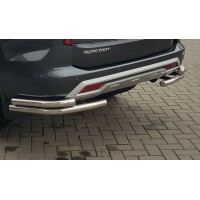 Защита заднего бампера (углы) для Mitsubishi Pajero Sport (2020+) MHPJ.20.B1-12 d60мм x 1.6