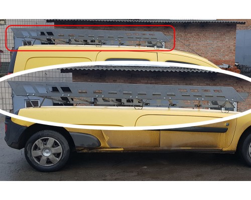 Багажна платформа на дах для Renault Kangoo (2007-2013) RNKG.07.T3-04L (Сірий) довга база - 21661-33