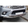 Защита переднего бампера для Toyota Hilux (2015+) TYHL.15.F3-20 d60мм x 1.6 - 8608-33