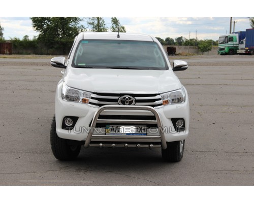 Захист переднього бампера для Toyota Hilux (2015+) TYHL.15.F1-34 d60мм x 1.6 - 8603-33