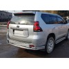 Защита заднего бампера для Toyota Land Cruiser Prado 150 (2017+) TYLC.17.B1-17 d60мм x 1.6 - 9041-33