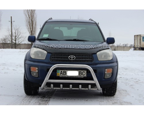 Захист переднього бампера для Toyota RAV4 XA 40 (2013-2015) TYRV.13.F1-03 d60мм x 1.6 - 8489-33