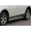 Пороги майданчик для Toyota Rav4 XA 40 (2013-2015) TYRV.13.S2-01 d60мм x 1.6 - 8479-33