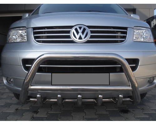 Защита переднего бампера для Volkswagen Transporter T6 (2016+) VWT6.16.F1-03 d60мм x 1.6 - 0960-33
