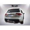 Задній захист B1-47 (нерж) для Acura MDX 2007-2013