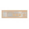 Декоративна накладка на панель Темне дерево для Audi 80/90 1987-1996 - 66524-11