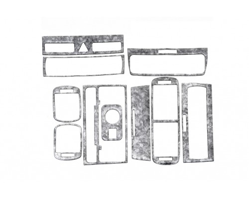 Накладки на панель (2000-2003) Темне дерево для Audi A3 1996-2003
