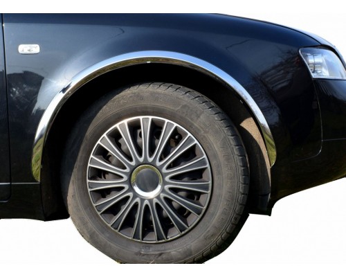 Накладки на арки (4 шт, нерж) для Audi A4 B6 2000-2004