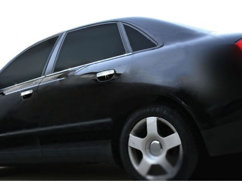 Нижні молдинги скла (4 шт., Нерж) для Audi A4 B7 2004-2008 - 47628-11