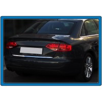 Кромка багажника (sedan, нерж.) OmsaLine - Итальянская нержавейка для Ауди A4 B8 2007-2015 гг