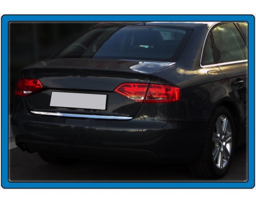 Кромка багажника (sedan, нерж.) OmsaLine - Итальянская нержавейка для Ауди A4 B8 2007-2015 гг