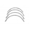 Накладки на арки (4 шт, нерж) для Audi A6 C6 2004-2011 - 79069-11