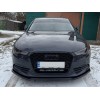 Передняя Lip накладка DPT V-2 (черный глянец) для Ауди A6 C7 2011-2017 гг
