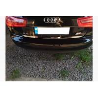 Кромка багажника (нерж.) Carmos - Турецкая сталь для Ауди A6 C7 2011-2017 гг