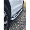 Боковые пороги Tayga V2 (2 шт., алюминий) для Audi Q3 2011-2019 - 70978-11