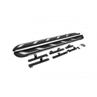 Боковые пороги OEM V2 (2 шт., алюминий) для Audi Q5 2017+