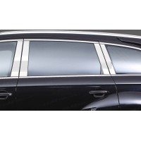 Молдинги дверных стоек (нерж.) для Audi Q7 2005-2015