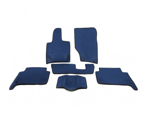 Коврики EVA (синие) 3 ряда (6 ковриков) для Audi Q7 2005-2015