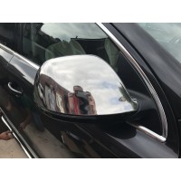Накладки на дзеркала (2 шт) OmsaLine, нержавіюча сталь для Audi Q7 2005-2015