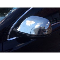Накладки на зеркала (2 шт) OmsaLine, нержавейка для Audi Q7 2005-2015