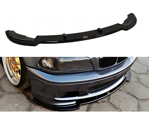 Передняя Lip накладка DPT V-1 (для M Sport, черный глянец) для BMW 3 серия E-46 1998-2006 гг