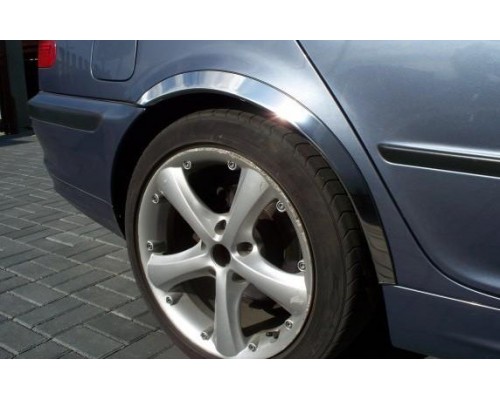 Накладки на арки (4 шт., нерж) для BMW 3 серія E-46 1998-2006