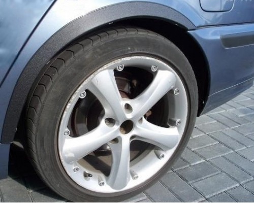 Накладки на арки (4 шт, чорні) для BMW 3 серія E-46 1998-2006