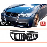 Решетка радиатора (2004-2008, черный глянец) для BMW 3 серия E-90/91/92/93