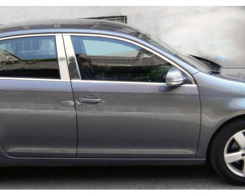 Накладки на дверные стойки (нерж) Carmos - Турецкая сталь для BMW 3 серия E-90/91/92/93 2005-2011 гг