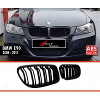 Решетка радиатора (2008-2011, черный глянец) для BMW 3 серия E-90/91/92/93