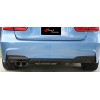 Задний диффузор DPT V-1 (для M Performance, черный глянец) для BMW 3 серия F-30/31/34 2012-2019 гг