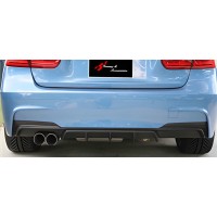Задний диффузор DPT V-1 (для M Performance, черный глянец) для BMW 3 серия F-30/31/34 2012-2019 гг