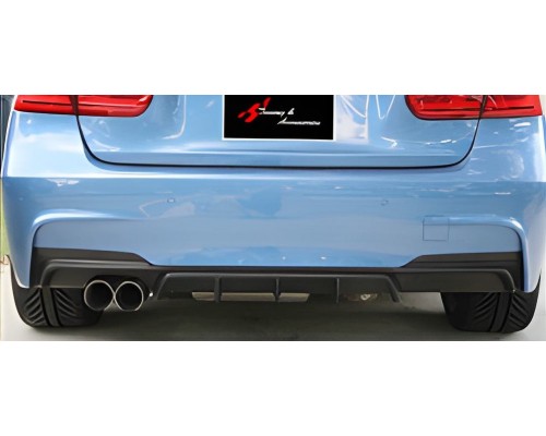Задний диффузор DPT V-1 (для M Performance, черный глянец) для BMW 3 серия F-30/31/34 2012-2019 гг