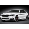 Боковые пороги черные (OmsaLine) для BMW 3 серия F-30/31/34 2012-2019