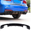 Задний диффузор DPT V-3 (для M Performance, черный глянец) для BMW 3 серия F-30/31/34 2012-2019 гг
