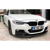 Накладка на передний бампер DPT Lip (для M-Performance, черный глянец) для BMW 3 серия F-30/31/34 2012-2019 гг