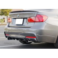 Задний диффузор DPT V-4 (для M Performance, черный глянец) для BMW 3 серия F-30/31/34 2012-2019 гг