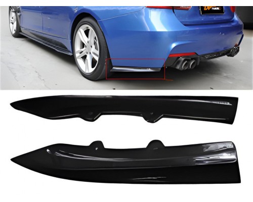 Задние FLAP накладки DPT (черный глянец) для BMW 3 серия F-30/31/34 2012-2019 гг