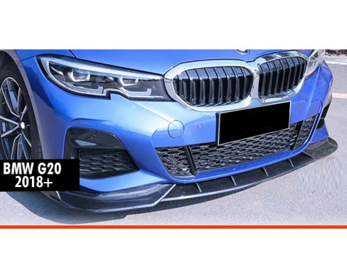 Передняя Lip накладка DPT V-1 (Для M Technic, черный глянец) для BMW 3 серия G20/21 2018- гг