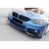 Накладка на передний бампер DPT Flap V-1 (для M-Technic, черный глянец) для BMW 4 серия F-32 2012-2020 гг