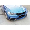Накладка на передний бампер DPT Flap V-1 (для M-Technic, черный глянец) для BMW 4 серия F-32 2012-2020 гг