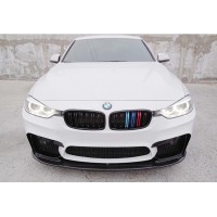 Накладка на передний бампер DPT Lip V-1 (для M4, черный глянец) для BMW 4 серия F-32 2012-2020 гг