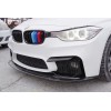 Накладка на передний бампер DPT Lip V-1 (для M4, черный глянец) для BMW 4 серия F-32 2012-2020 гг