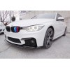 Накладка на передний бампер DPT Lip V-1 (для M4, черный глянец) для BMW 4 серия F-32 2012-2020 гг