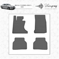 Резиновые коврики (4 шт, Stingray Premium) для BMW 5 серия E60 / E61 2003-2010
