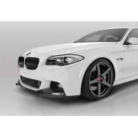Накладка на передний бампер DPT Lip V-3 (для M-Performance, черный глянец) для BMW 5 серия F-10/11/07 2010-2016 гг